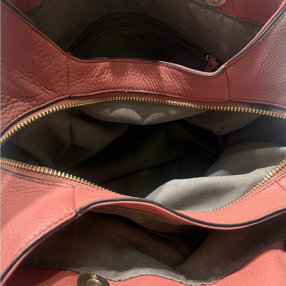 Vince Camuto Blush Rose Leather Bag with Tassel Charm - Picture 4 of 11